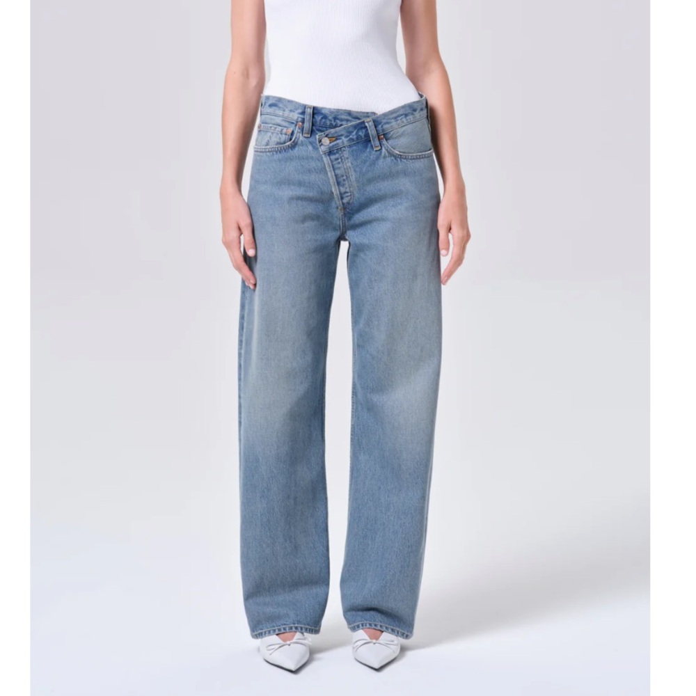 AGOLDE Criss Cross Jeans in Eternal, Size 23